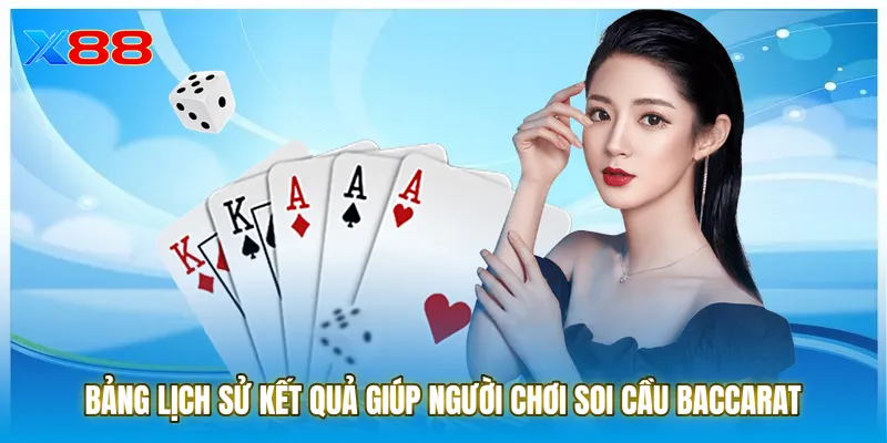 Bảng lịch sử kết quả giúp người chơi soi cầu khi Chơi bài baccarat