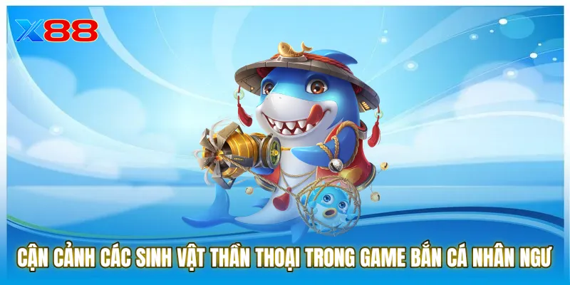 Cận cảnh các sinh vật thần thoại và nàng tiên cá trong game Bắn cá nhân ngư