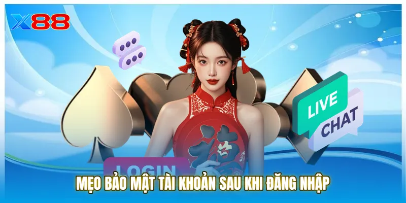 Mẹo bảo mật tài khoản sau khi đăng nhập